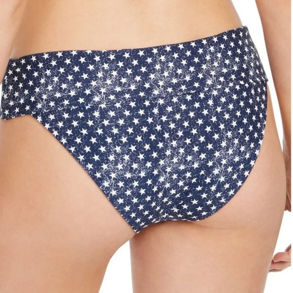 WeWoreWhat Annie Star-Print Hipster Bikini Bottom Blue